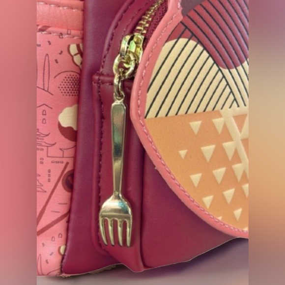 LOUNGEFLY 2025 Disney Parks EPCOT Food & Wine Festival Mickey Vespa Backpack NWT - Picture 4 of 4